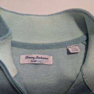 Tommy Bahama Men's Aqua Cowl Neck Sweater